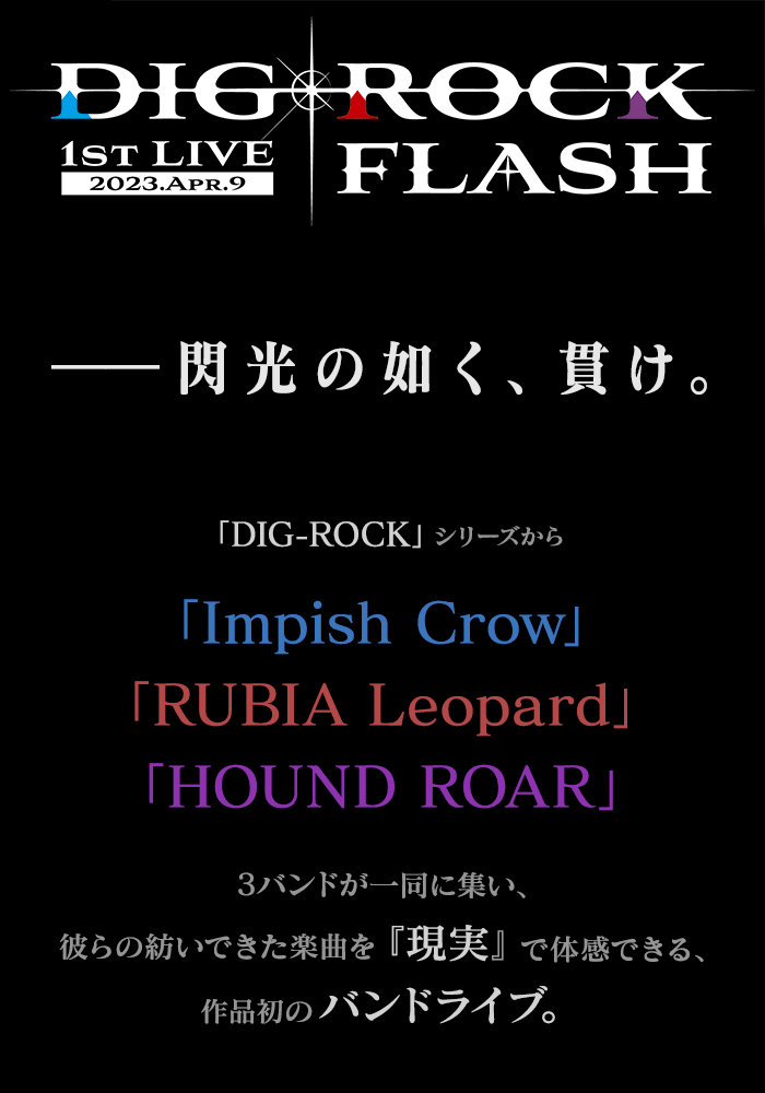DIG-ROCK 1st LIVE『FLASH』｜MintLip